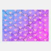 Rainbow Marked Heart Inpakpapier Vel (Voorkant 2)