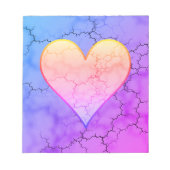 Rainbow Marked Heart Notitieblok (Voorkant)