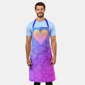 Rainbow Marked Heart Schort (Gedragen)