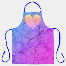 Rainbow Marked Heart Schort