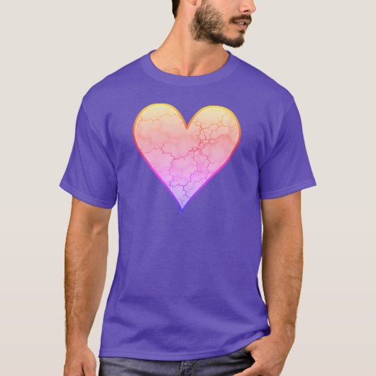 Rainbow Marked Heart T-shirt (Voorkant)