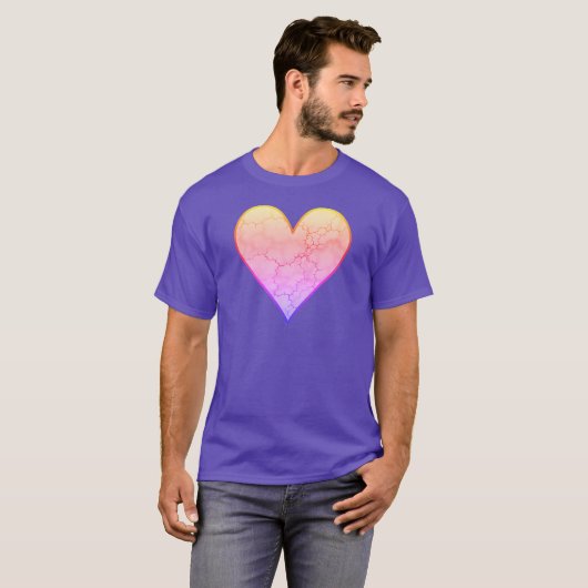 Rainbow Marked Heart T-shirt (Voorkant volledig)