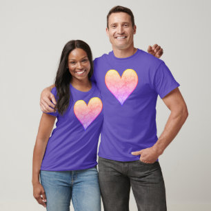Rainbow Marked Heart T-shirt