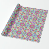 Rainbow Marrakesh Pattern Cadeaupapier (Uitgerold)