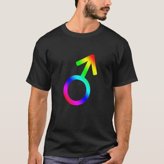 Rainbow Mars Glyph T-shirt (Voorkant)