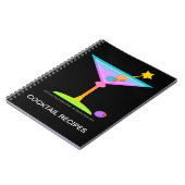 Rainbow Martinis Cocktail Recipe Notebook Notitieboek (Linkerzijde)