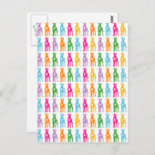 Rainbow Mastiff-patroon Briefkaart (Voorkant / Achterkant)