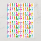 Rainbow Mastiff-patroon Briefkaart (Voorkant)