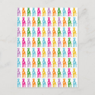 Rainbow Mastiff-patroon Briefkaart