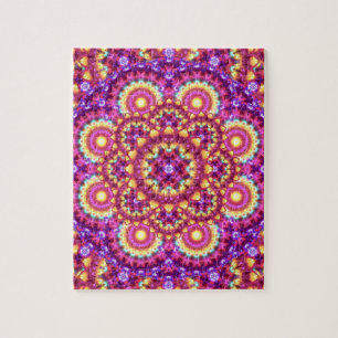 Rainbow Matrix Mandala Legpuzzel