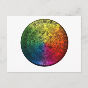 Rainbow Mayan Calendar Briefkaart