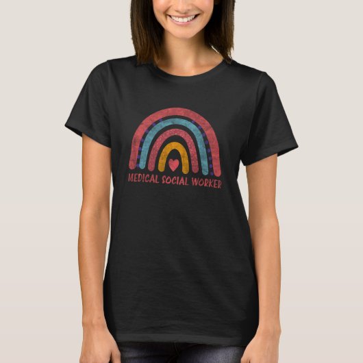 Rainbow Medisch Sociaal werker T-shirt (Voorkant)