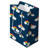 Rainbow Medium Gift Bag Cadeauzakje (Voorkant Gekanteld)
