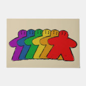 Rainbow Meeple Board Game Vooringang Deurmat (Voorkant)