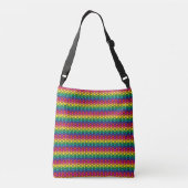 Rainbow Meeple Cross Body Bag Crossbody Tas (Achterkant)