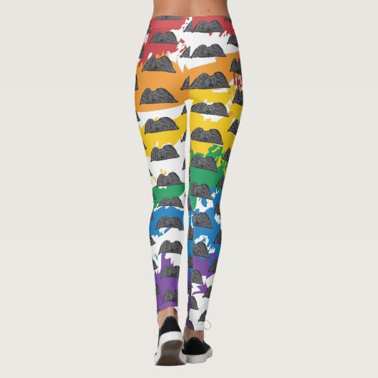 Rainbow Memento Mori Leggings (Achterkant)