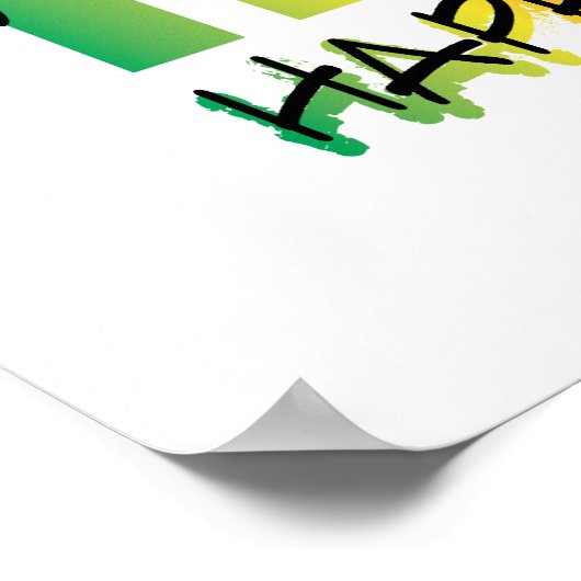 Rainbow Menorah Hanukkah Greeting Poster (Hoek)