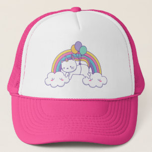 Rainbow Meowgical Caticorn Trucker Hat Pet