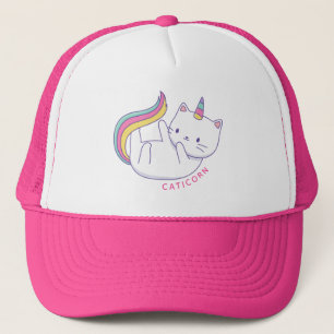 Rainbow Meowgical Caticorn Trucker Hat Trucker Pet