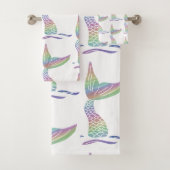 Rainbow Mermaid Bad Handdoek (Insitu)