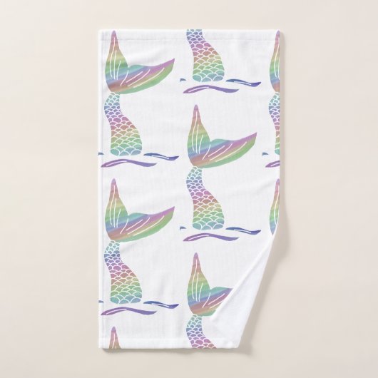 Rainbow Mermaid Bad Handdoek (Handdoek)