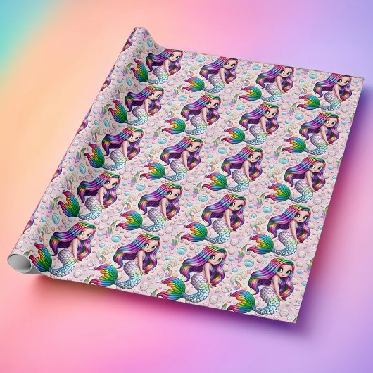 Rainbow Mermaid Cadeaupapier