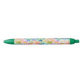 Rainbow Mermaid Colorful Scallop Zwarte Inkt Pen (Voorkant)