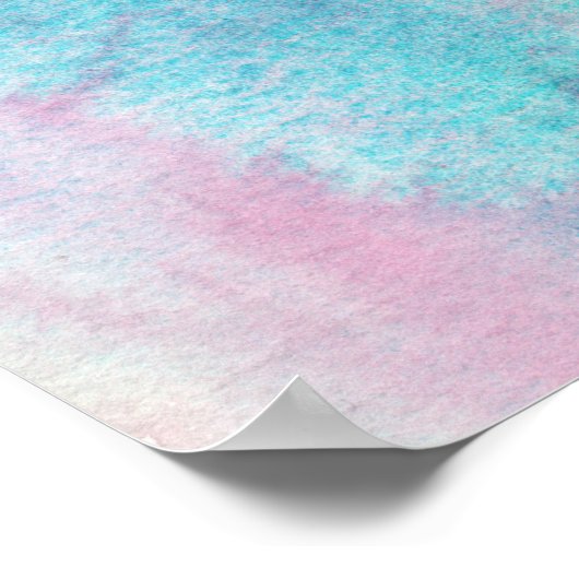 Rainbow Mermaid Fantasy Art Poster (Hoek)