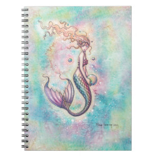 Rainbow Mermaid Fantasy Waterverf Kunst Notitieboek