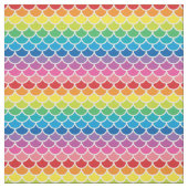 Rainbow Mermaid Fish Scales Fabric Stof (Swatch)