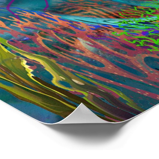 Rainbow Mermaid Jellyfish Prom Dresses Poster (Hoek)