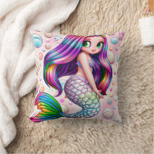 Rainbow Mermaid Kussen (Deken)
