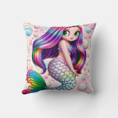 Rainbow Mermaid Kussen (Achterkant)