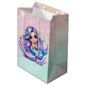 Rainbow Mermaid Medium Cadeauzakje (Achterkant Gekanteld)