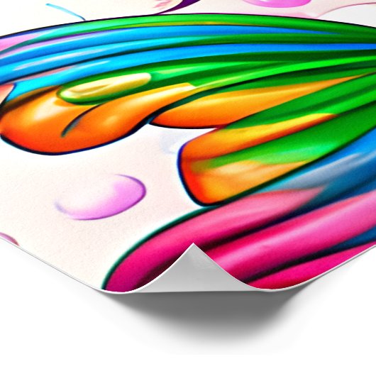 Rainbow Mermaid Poster (Hoek)