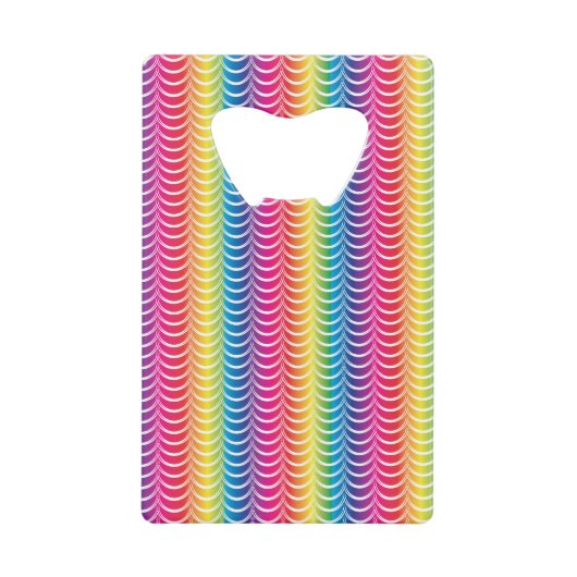 Rainbow Mermaid Pride Creditkaart Flessenopener (Voorkant)