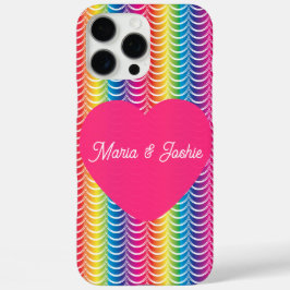 Rainbow Mermaid Pride Heart iPhone 16 Pro Max Hoesje