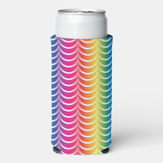 Rainbow Mermaid Pride Seltzer Blikjeskoeler (Seltzer Voorkant)