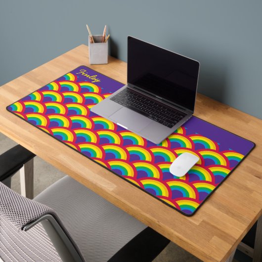 Rainbow Mermaid Scale, aangepaste naam Bureaumat (Kantoor 2)
