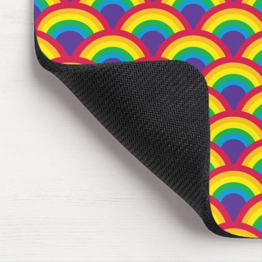 Rainbow Mermaid Scale, aangepaste naam Muismat (Hoek)