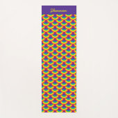 Rainbow Mermaid Scale, aangepaste naam Yogamat (Voorkant)