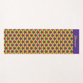 Rainbow Mermaid Scale, aangepaste naam Yogamat (Voorkant (horizontaal))