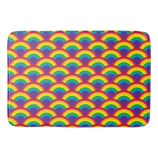 Rainbow Mermaid Scale Badmat (Voorkant)