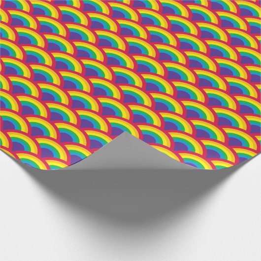 Rainbow Mermaid Scale Cadeaupapier (Hoek)