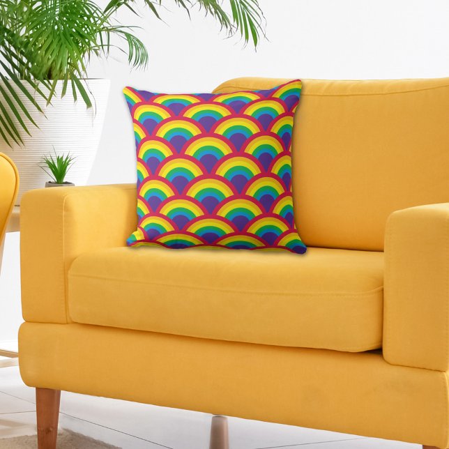 Rainbow Mermaid Scale Kussen (Creator heeft geüpload)