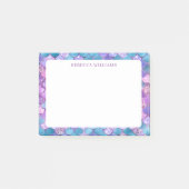 Rainbow Mermaid Scale Pattern Name Sjabloon Post-it® Notes (Voorkant)