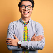 Rainbow Mermaid Scale Stropdas