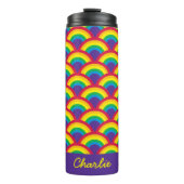 Rainbow Mermaid Scale Thermosbeker (Voorkant)