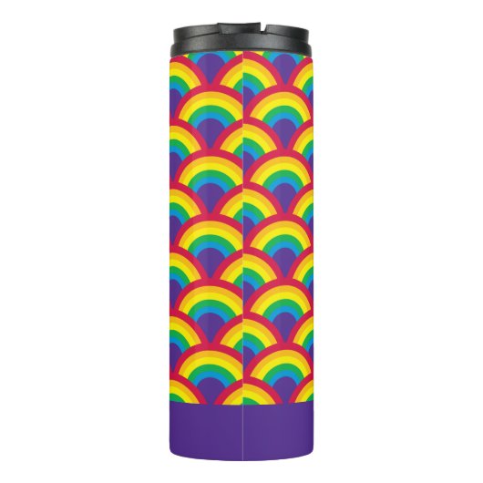 Rainbow Mermaid Scale Thermosbeker (Achterkant)