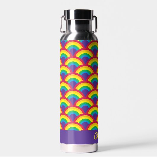 Rainbow Mermaid Scale Waterfles (Voorkant)